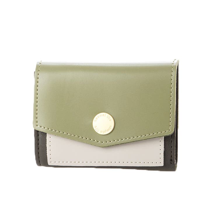 グリーン | 短財布 財布 三つ折り | STYLEBLOCK