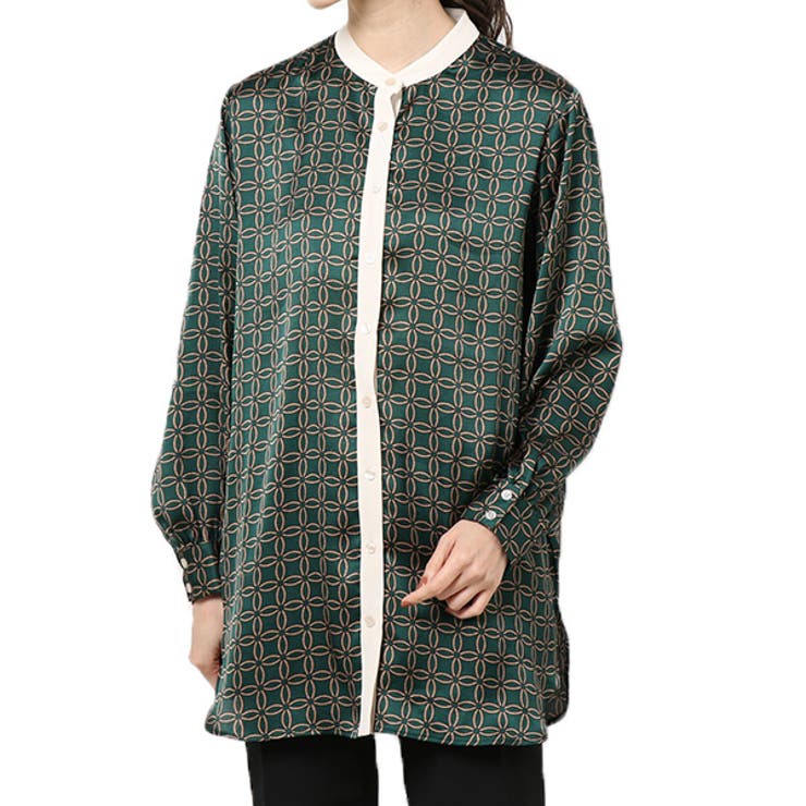 グリーン | シャツ ブラウス 長袖 | STYLEBLOCK