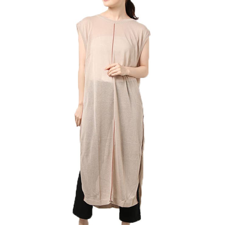 ライトベージュ | ワンピース ニットワンピース シアー | STYLEBLOCK