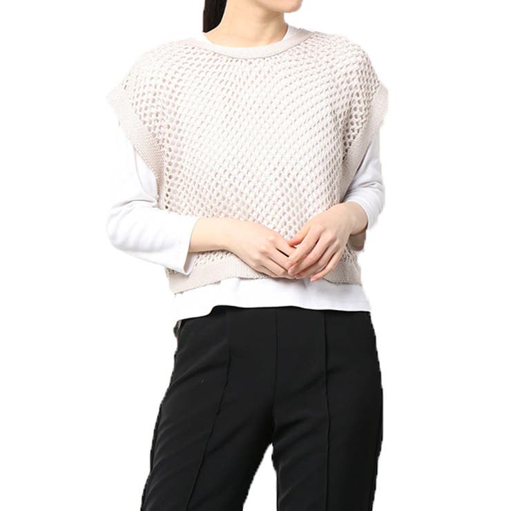 アイボリー | ニット ニットベスト セーター | STYLEBLOCK