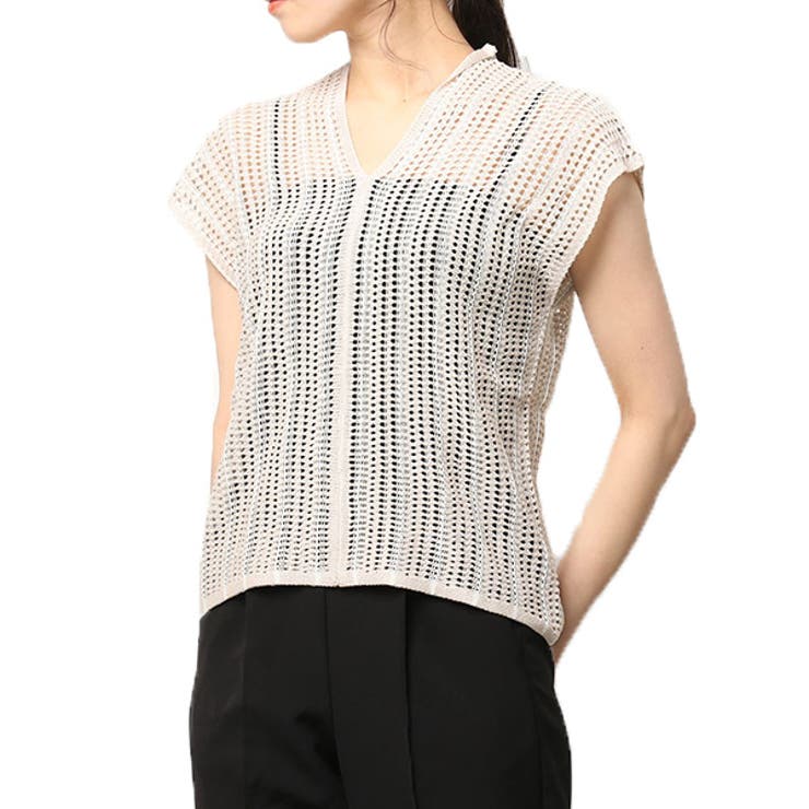 エクリュ | ニットベスト ノースリーブニット ニット | STYLEBLOCK