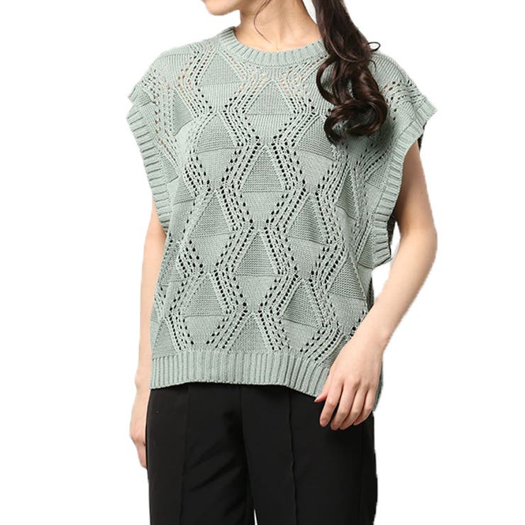 ミント | ニットベスト ノースリーブニット ニット | STYLEBLOCK