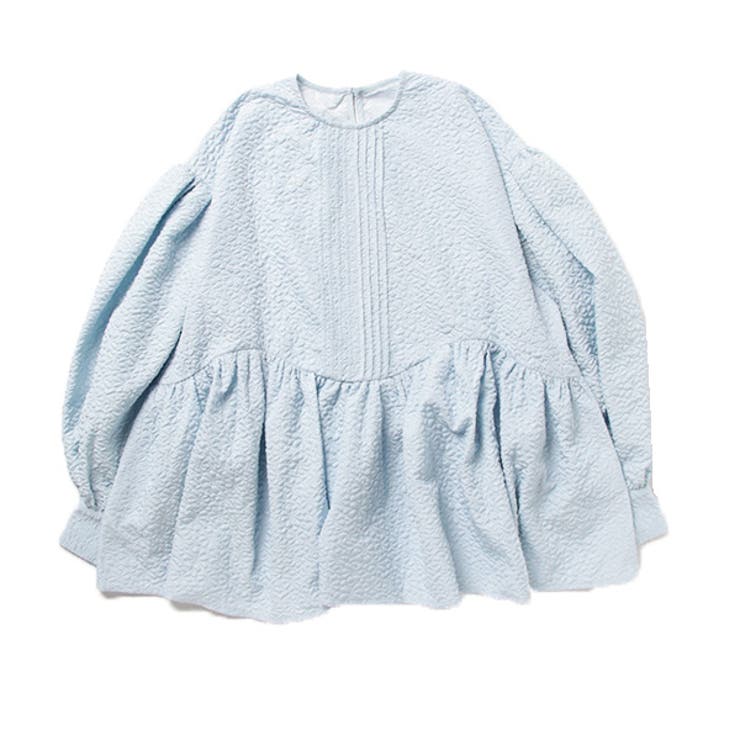 ライトブルー | シャツ ブラウス ギャザー | STYLEBLOCK