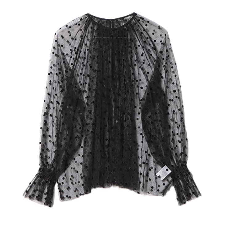 ブラック×ブラック | シャツ ブラウス チュール | STYLEBLOCK
