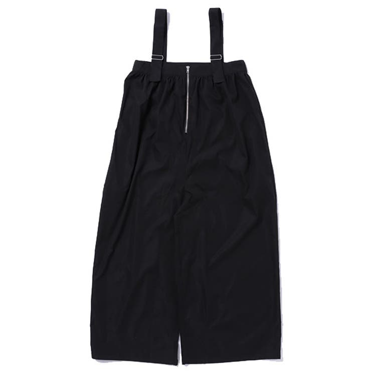 ブラック | サロペットパンツ オーバーオール フロントジップ | STYLEBLOCK