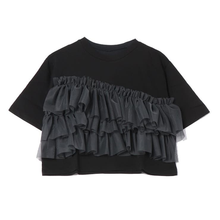 ブラック×チャコールグレー | Tシャツ カットソー チュール | STYLEBLOCK