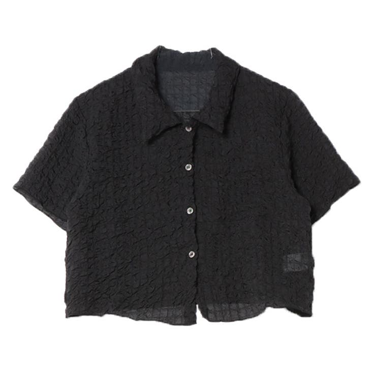 ブラック | シャツ ブラウス ぽこぽこ | STYLEBLOCK