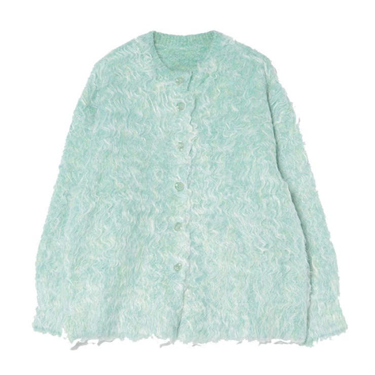 グリーン | ニットカーディガン カーディガン シャギー | STYLEBLOCK