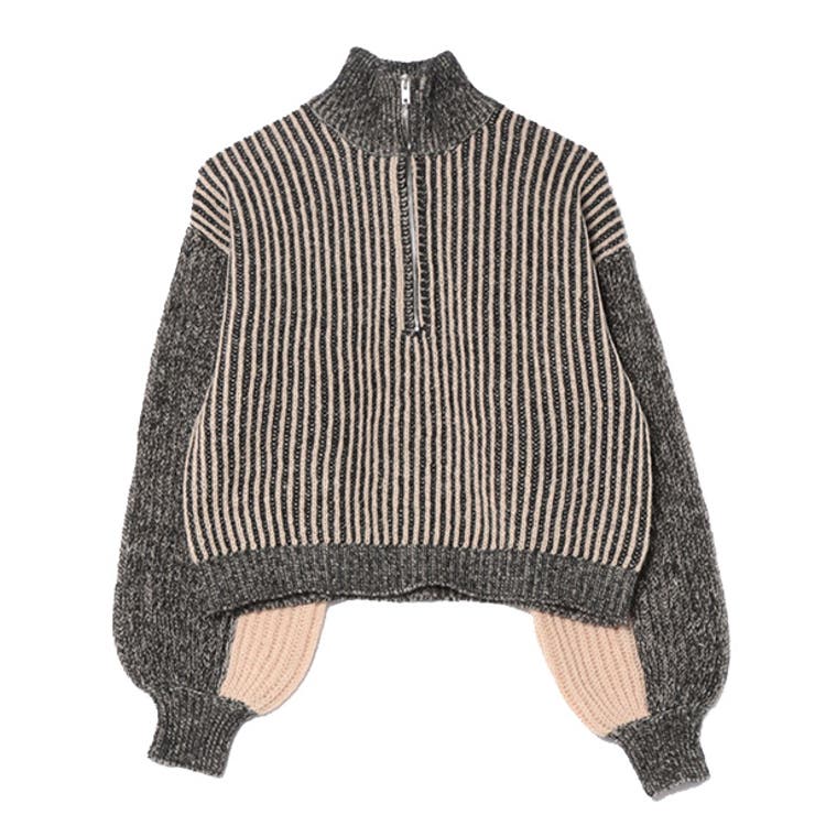 ベージュ | ニット セーター 長袖 | STYLEBLOCK