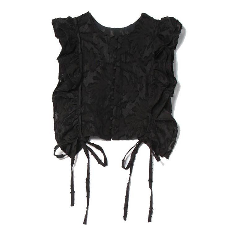 ブラック | ジレ ベスト フリンジ | STYLEBLOCK