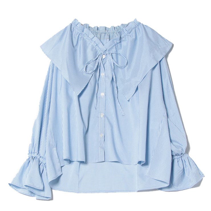ブルー | シャツ ブラウス ギンガムチェック | STYLEBLOCK