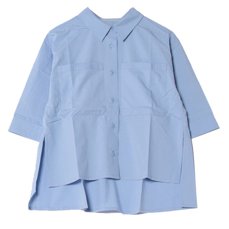 ブルー | シャツ ブラウス 7分袖 | STYLEBLOCK