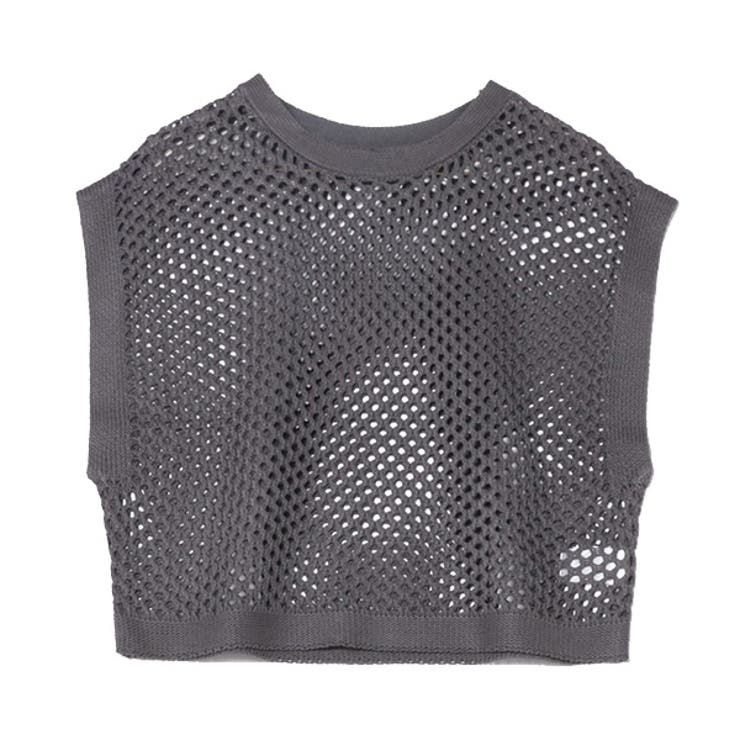 チャコールグレー | ベスト ニット セーター | STYLEBLOCK