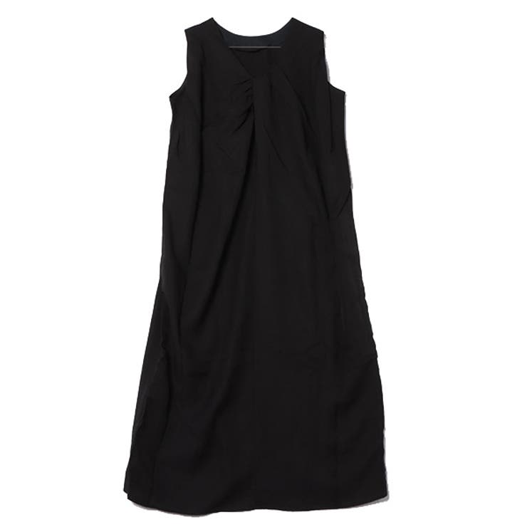 ブラック | ロングワンピース ワンピース ノースリーブ | STYLEBLOCK