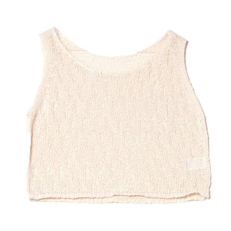 アイボリー | ニットベスト ベスト 透かし編み | STYLEBLOCK