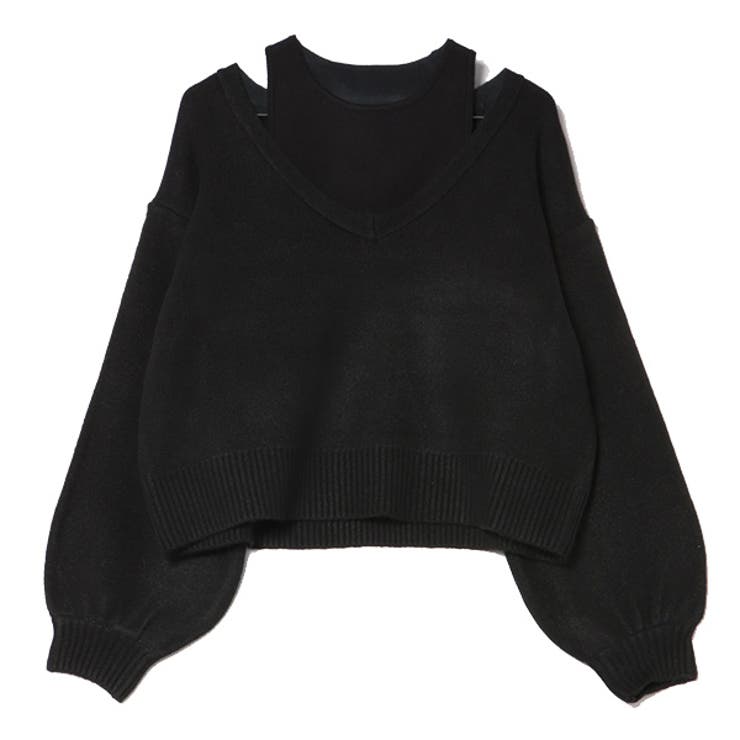 ブラック | ニット セーター タンクトップ | STYLEBLOCK