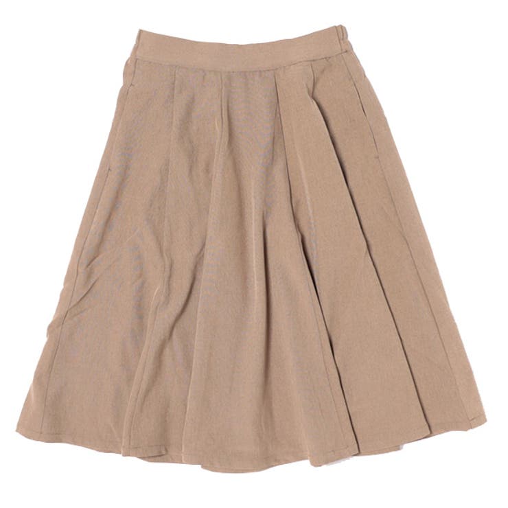 ベージュ | スカート フレアスカート ミディ | STYLEBLOCK