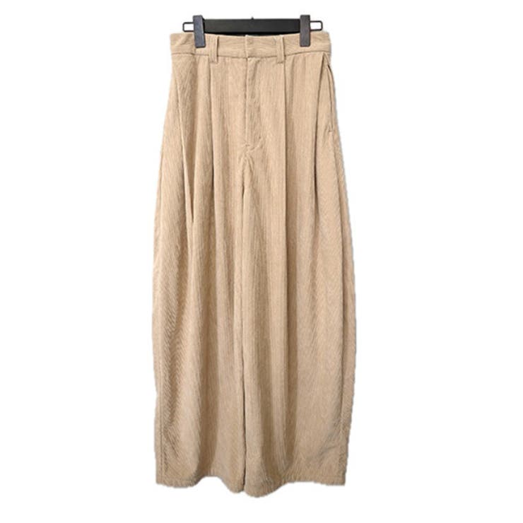 ベージュ | ロングパンツ コクーンパンツ タック | STYLEBLOCK