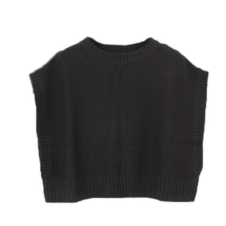 ブラック | ニット セーター ノースリーブ | STYLEBLOCK