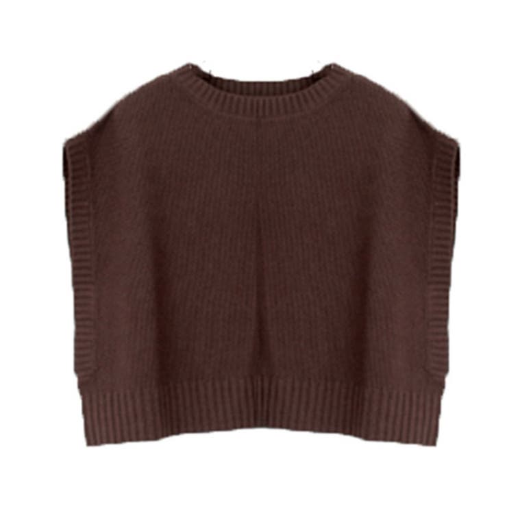 ブラウン | ニット セーター ノースリーブ | STYLEBLOCK