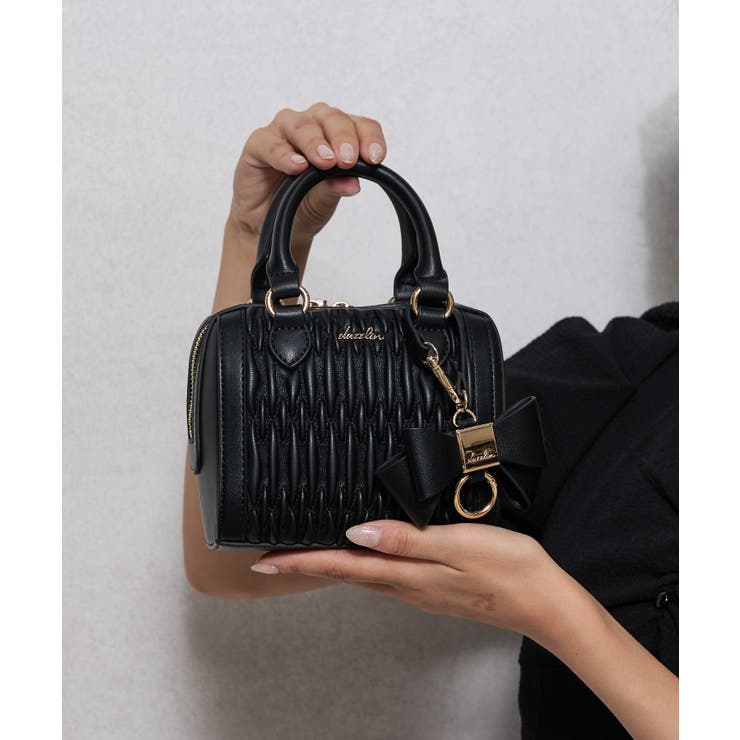 【dazzlin ダズリン】リボンチャーム付 ギャザーシャーリングミニボストンバ… | STYLE CODE  | 詳細画像21 