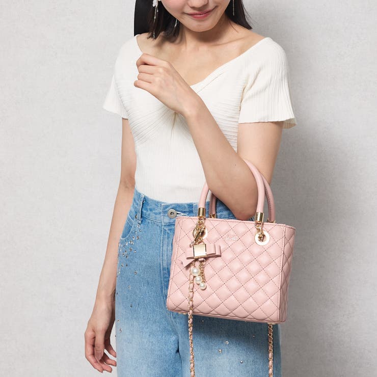 【dazzlin/ダズリン】キルティング リボンチャーム付ミニハンドバッグ | STYLE CODE  | 詳細画像33 