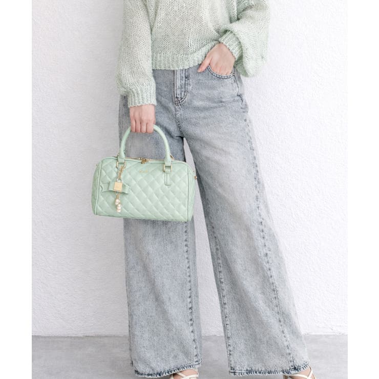 【dazzlin/ダズリン】キルティング リボンチャーム付ボストンバッグ | STYLE CODE  | 詳細画像8 