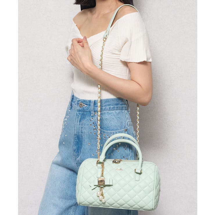 【dazzlin/ダズリン】キルティング リボンチャーム付ボストンバッグ | STYLE CODE  | 詳細画像31 