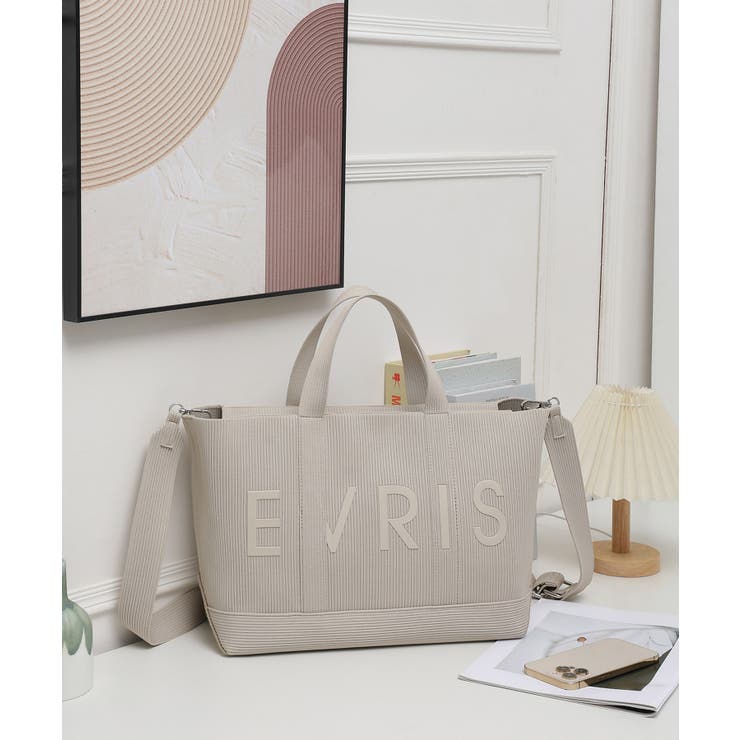 【EVRIS/エブリス】ロゴリブニット ミディアムトートバッグ | STYLE CODE  | 詳細画像7 