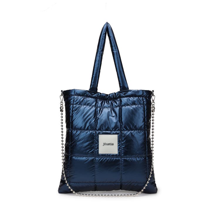 NVY | 【jouetie ジュエティ】メタリックナイロンキルティング フラットトートバッ… | STYLE CODE 