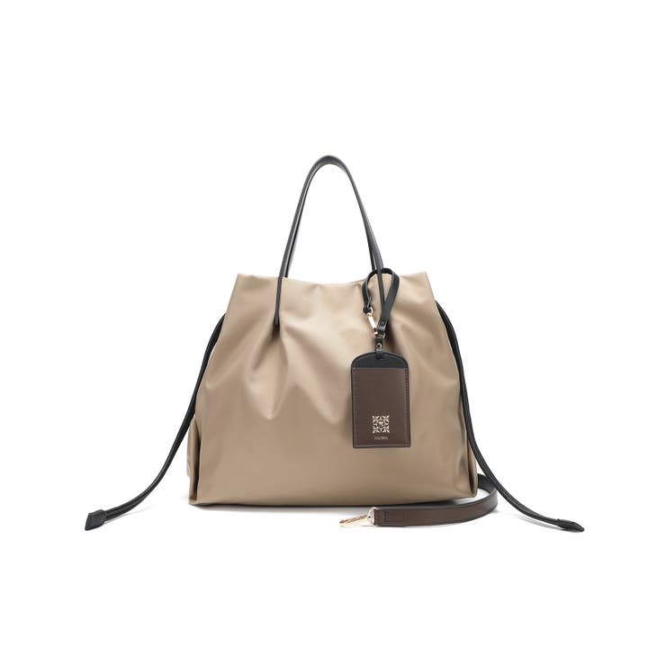 BEG | 【PADMA/パドマ】カードケース付 ナイロン巾着トートバッグ | STYLE CODE 