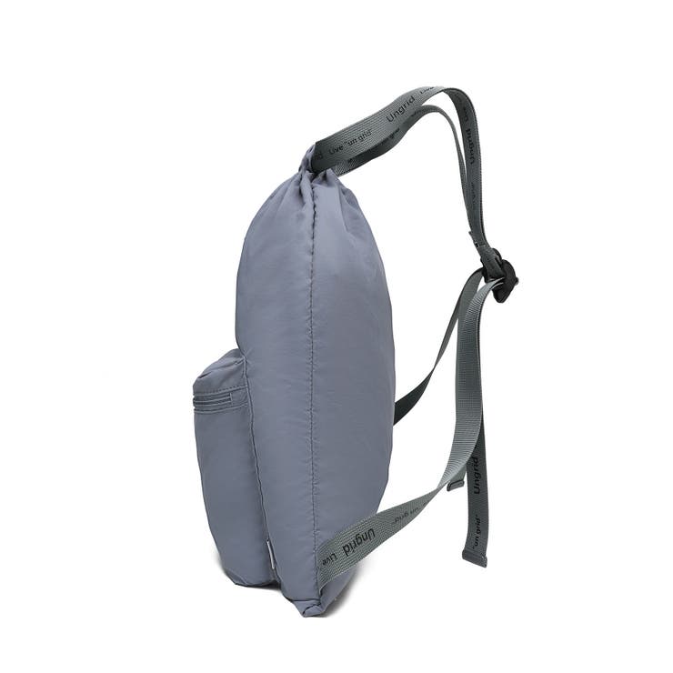 撥水軽量ソフトナイロン ロゴテープナップサック スポーツジムバッグ | STYLE CODE  | 詳細画像14 