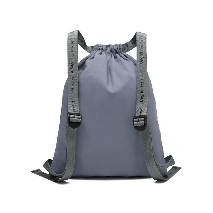 撥水軽量ソフトナイロン ロゴテープナップサック スポーツジムバッグ | STYLE CODE  | 詳細画像13 