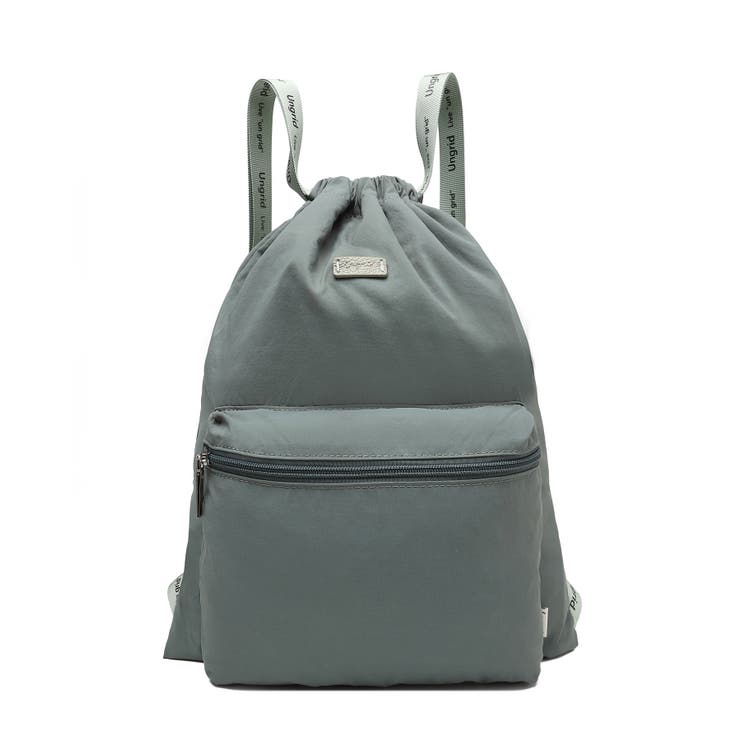 MINT | 撥水軽量ソフトナイロン ロゴテープナップサック スポーツジムバッグ | STYLE CODE 