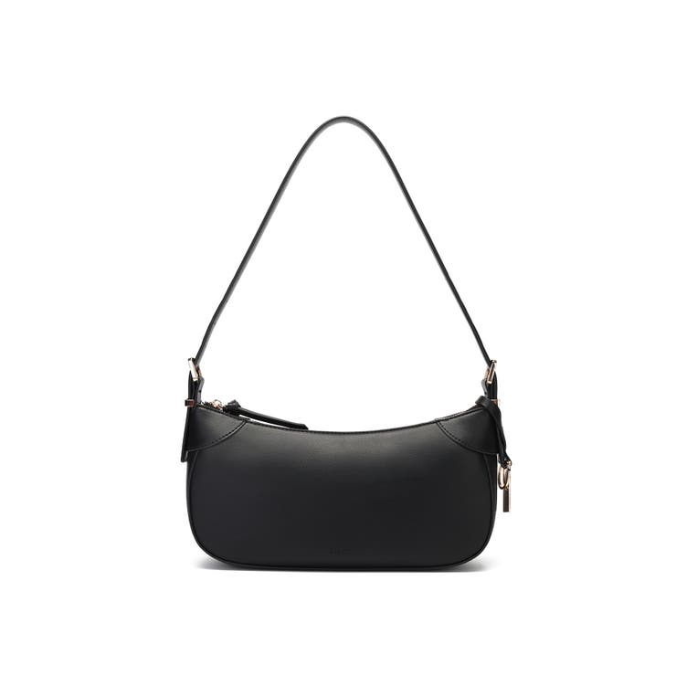 BLK | 【Ungrid アングリッド】シンプルスムース プレートチャーム付ワイドショルダ… | STYLE CODE 