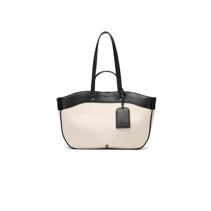 BLK | 【Ungrid アングリッド】リネンキャンバスコンビ カードケース＆ポーチ付トー… | STYLE CODE 