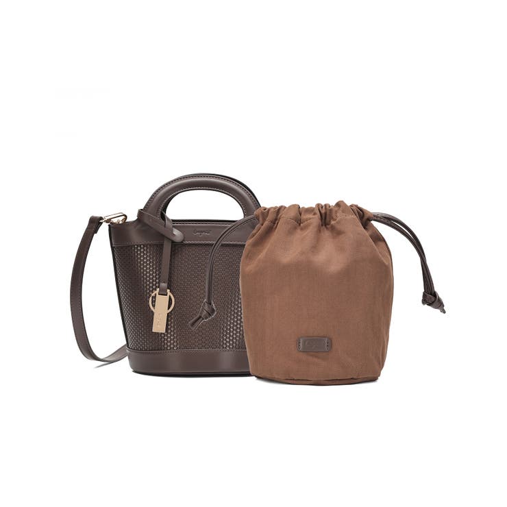 【Ungrid/アングリッド】型押し 巾着付きバケツショルダーバッグ | STYLE CODE  | 詳細画像4 