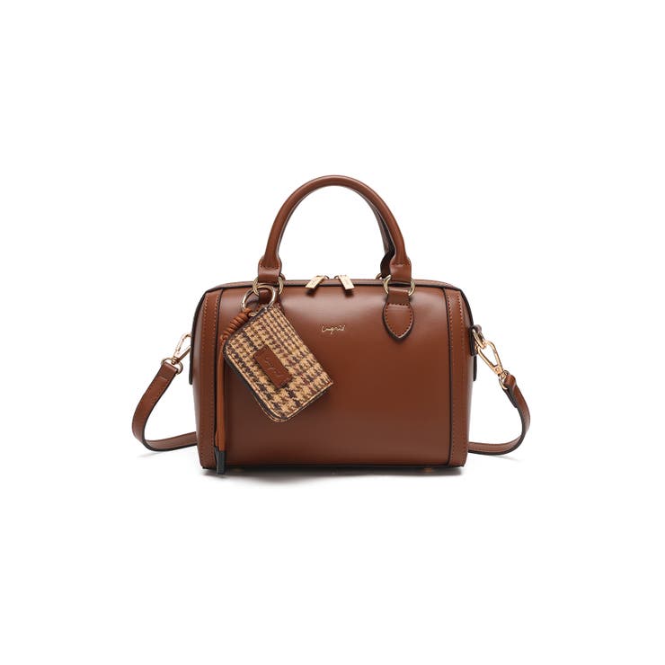 CAM | 【Ungrid/アングリッド】ケースチャーム付 チェックコンビボストンバッグ | STYLE CODE 