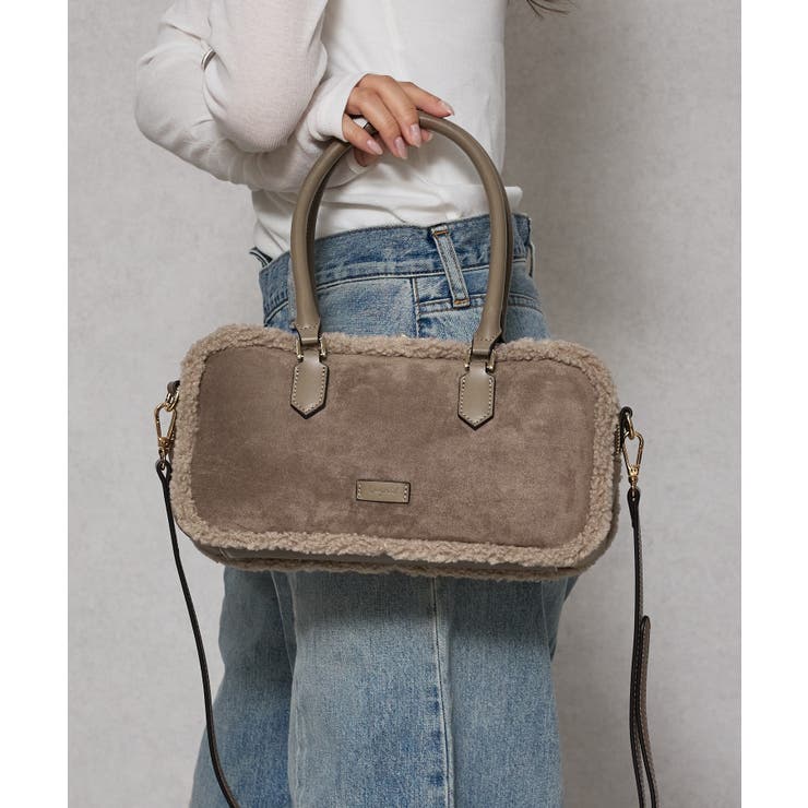 【Ungrid/アングリッド】 ムートンタッチ スクエアワイドボストンバッグ | STYLE CODE  | 詳細画像5 