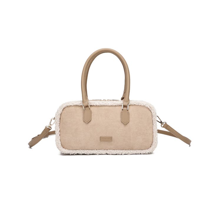 BEG | 【Ungrid/アングリッド】 ムートンタッチ スクエアワイドボストンバッグ | STYLE CODE 