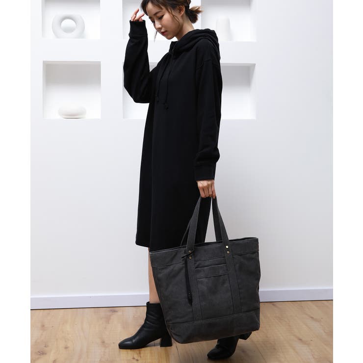 【Ungrid/アングリッド】コットンデニムラージトートバッグ | STYLE CODE  | 詳細画像1 