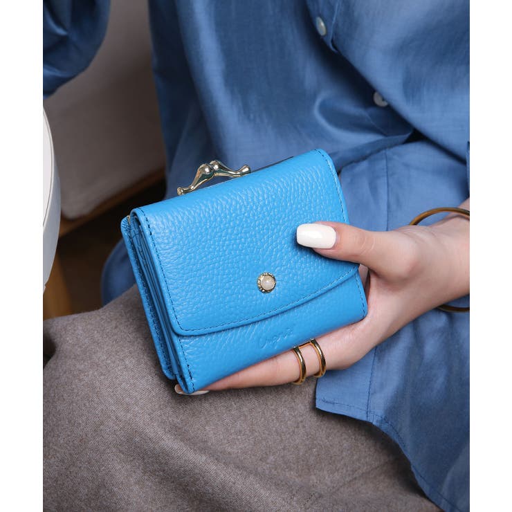 【Ungrid/アングリッド】牛革天然石ブローチ がま口ミニ財布 | STYLE CODE  | 詳細画像9 