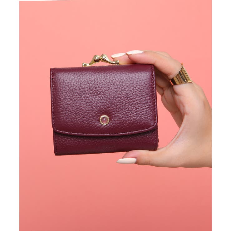 【Ungrid/アングリッド】牛革天然石ブローチ がま口ミニ財布 | STYLE CODE  | 詳細画像12 