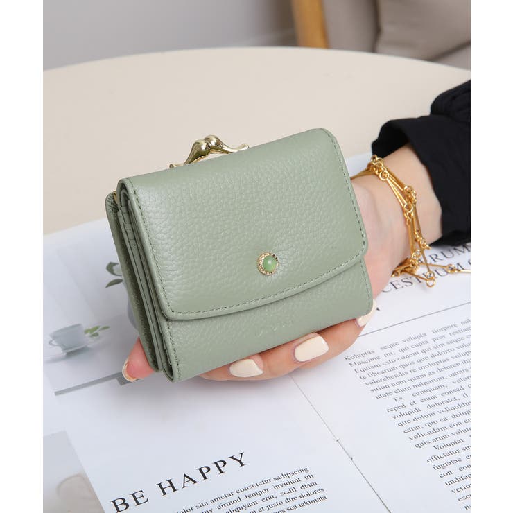 【Ungrid/アングリッド】牛革天然石ブローチ がま口ミニ財布 | STYLE CODE  | 詳細画像16 