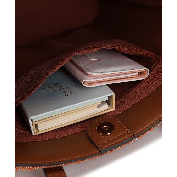 【Ungrid アングリッド】ヘリンボーンファブリック キーチャーム付きラージト… | STYLE CODE  | 詳細画像6 