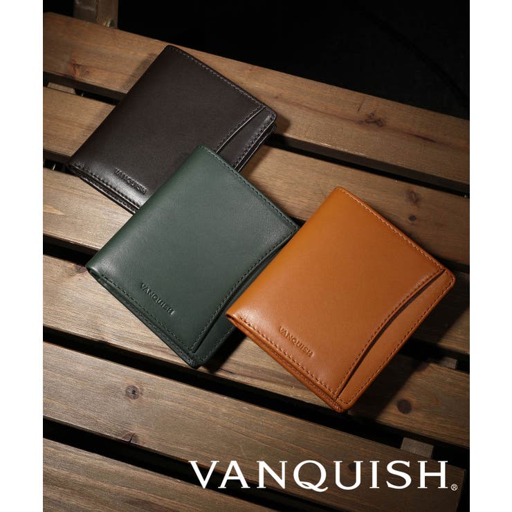 【VANQUISH/ヴァンキッシュ】牛革オイルレザー二つ折財布 | STYLE CODE | 詳細画像1 