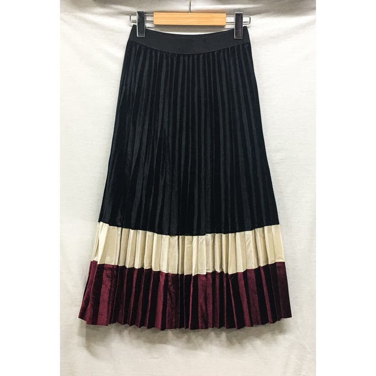 ベルベット ベロア プリーツスカート ハイウエスト Aライン | STYLE H  | 詳細画像4 