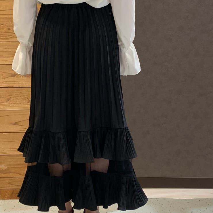 national standard フリルロングスカート未使用　定価60000円