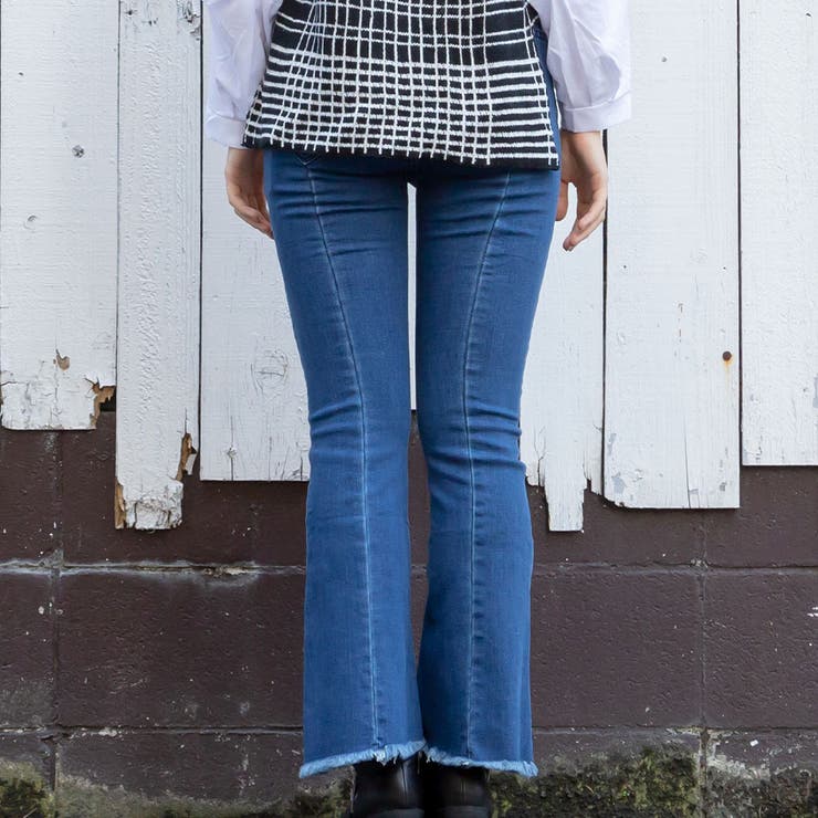 センタープレス入フレアパンツ | TAXI  | 詳細画像3 