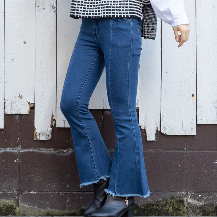 センタープレス入フレアパンツ | TAXI  | 詳細画像1 